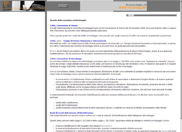 L' antiriciclaggio in azienda - Pagina corso